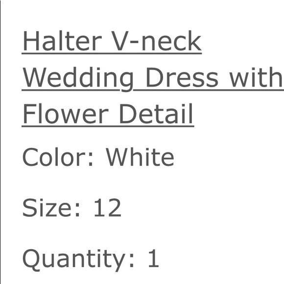 David’s bridal halter gown size 12, white, new with tag - Picture 2 of 10